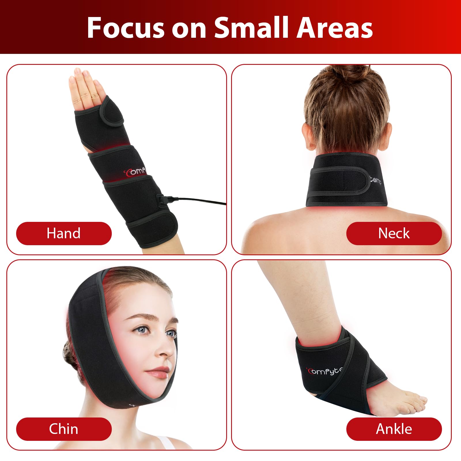 Comfytemp ceinture adaptée au genou pour une thérapie ciblée.