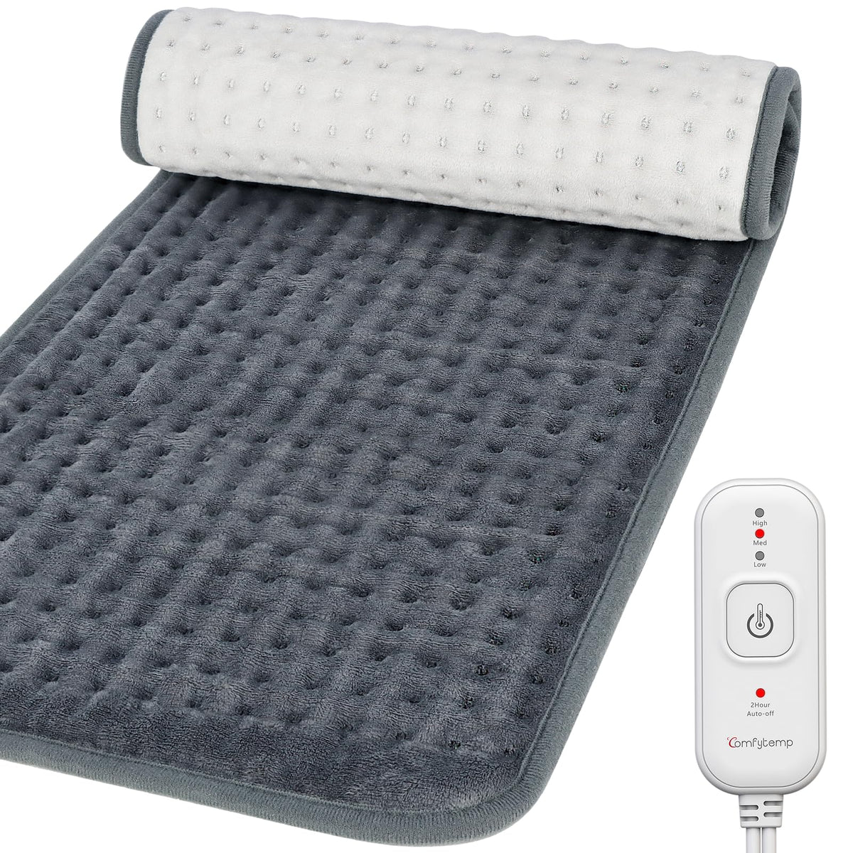 Comfytemp Chauffant Dos Grand-Format, détente ciblée du dos.