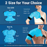 Comfytemp coiffe rotateurs glace pack: couverture extendue pour l’épaule.