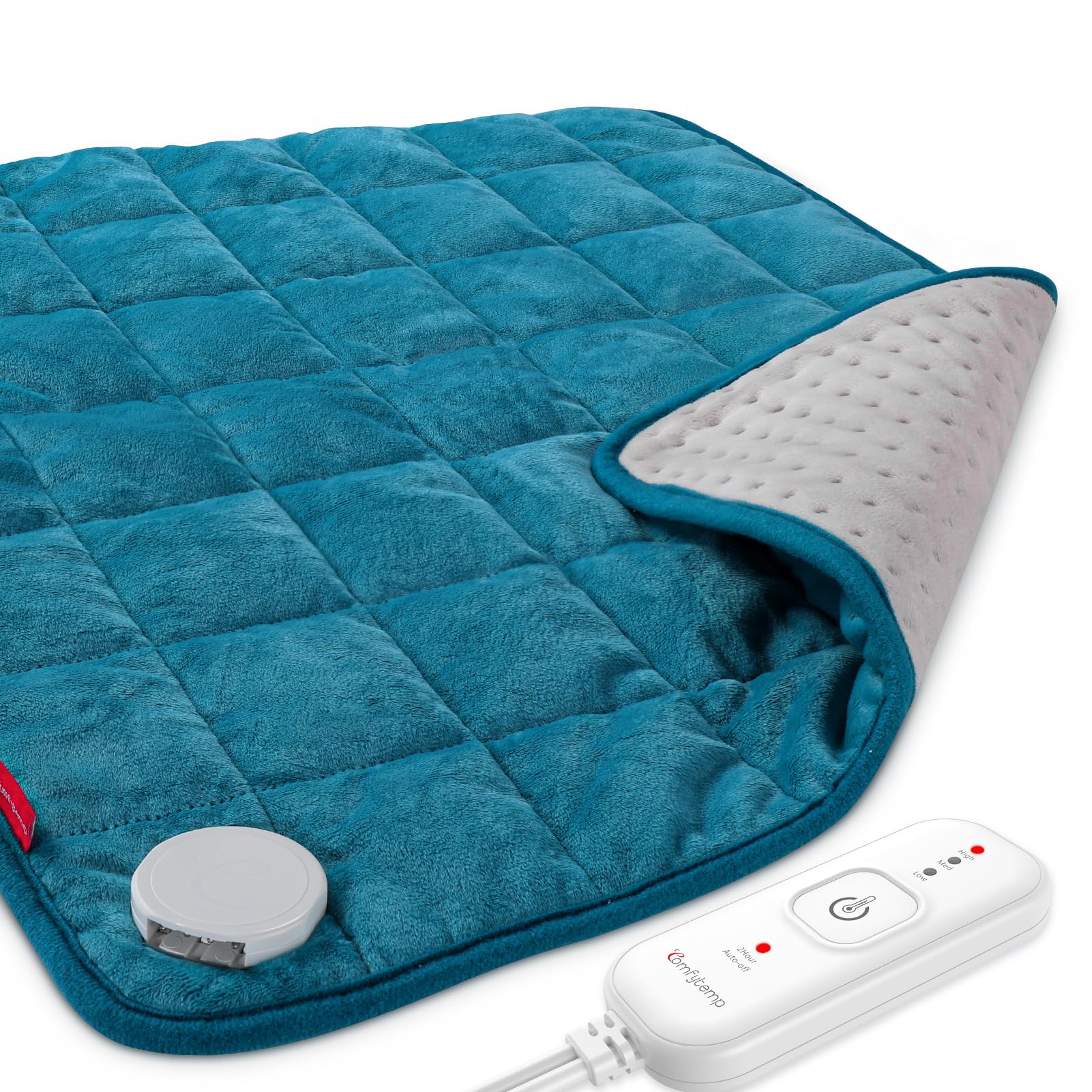 Comfytemp compresse chauffante dos offrant un confort enveloppant et soutien lombaire.