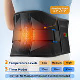 Contrôles LED Comfytemp avec 3 niveaux et minuterie pratique.