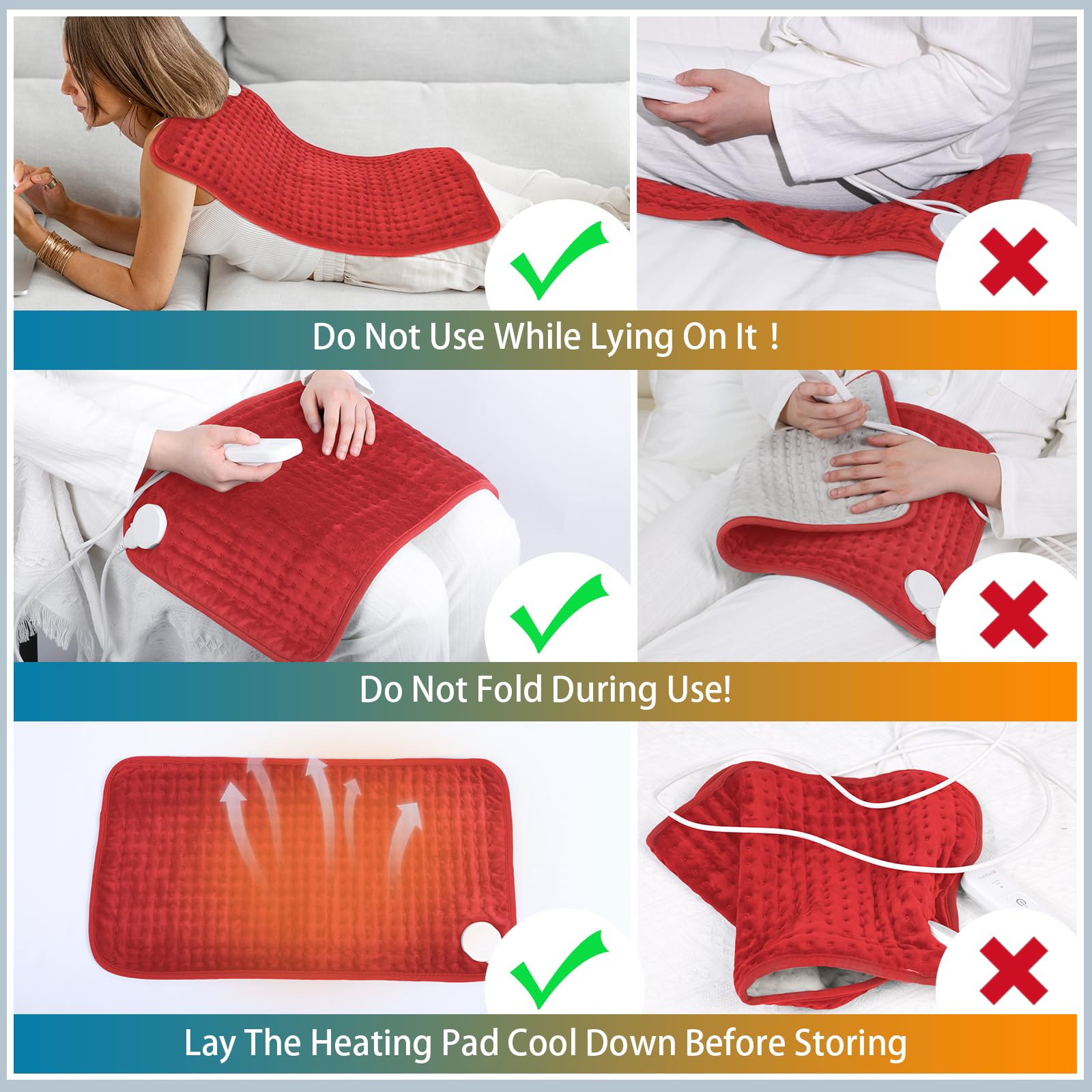 Housse lavable en machine pour le coussin chauffant Comfytemp.