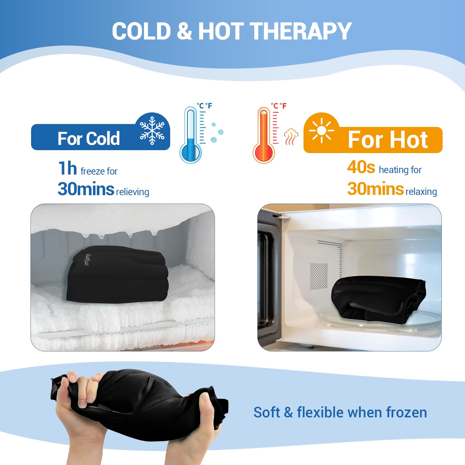 Comfytemp design pièce unique facilite l'enfilage sur le pied.