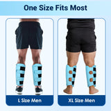 Ensemble deux packs gel larges pour une thérapie alternée efficace.