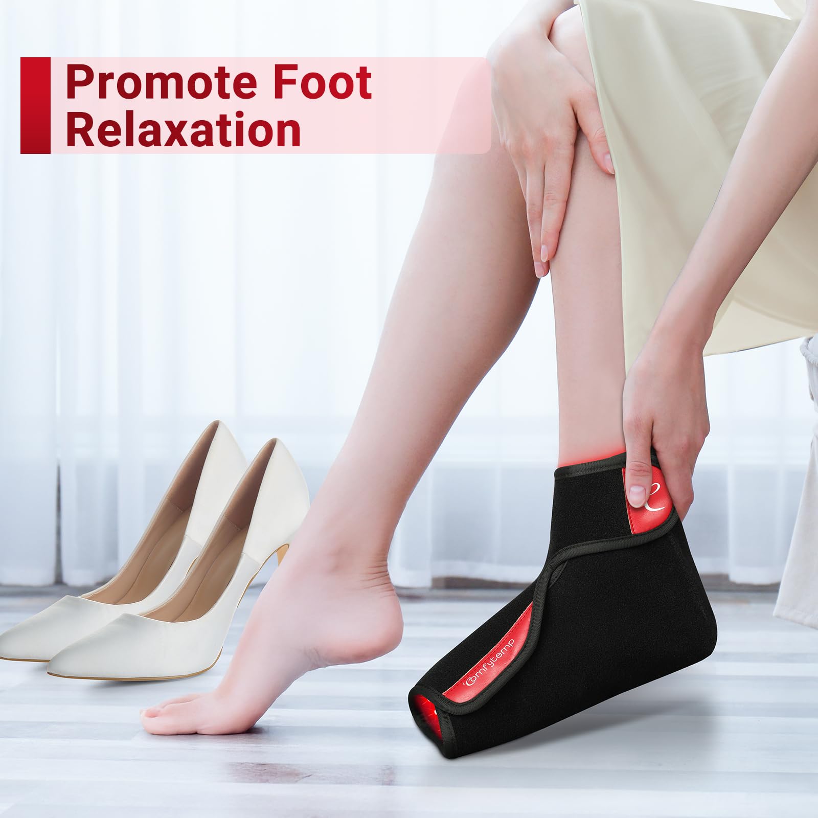 Comfytemp enveloppe-pieds commande-application facilite le contrôle sans fil.