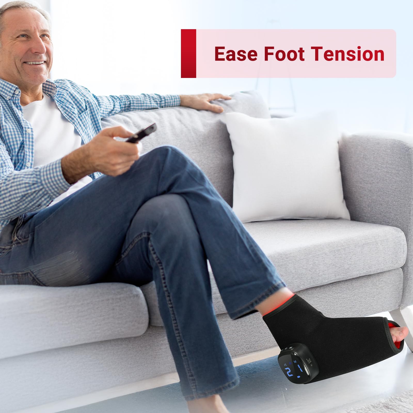Comfytemp enveloppe-pieds lampes-660-850 combine lumière rouge et infrarouge.