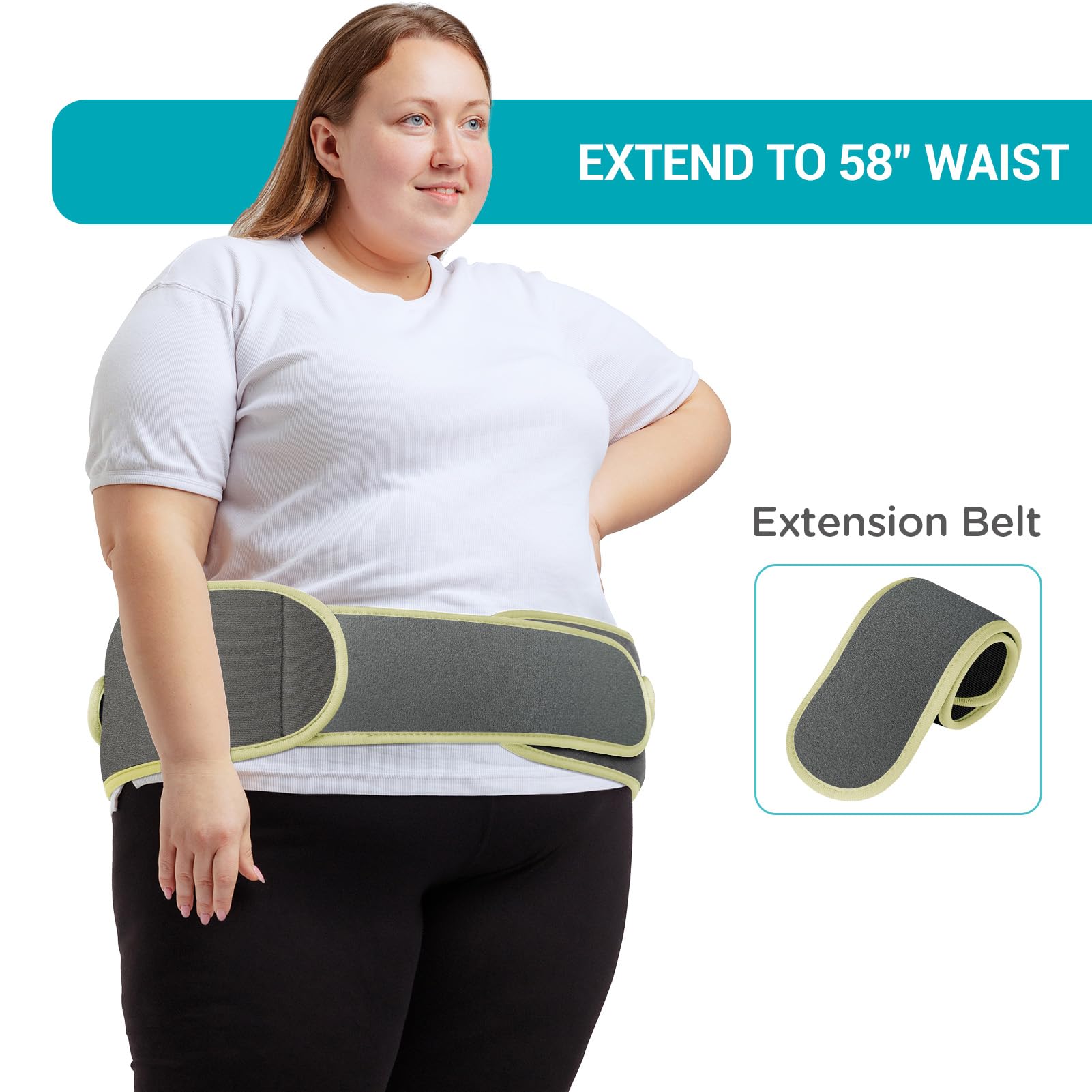 Extension ceinture Comfytemp jusqu'à 58 pouces pour tous les tours.