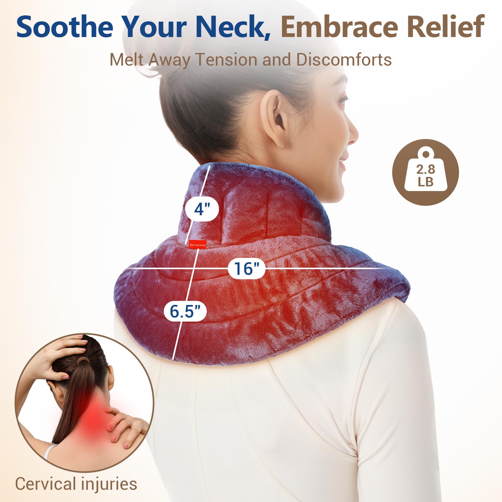 Texture flanelle douce de Comfytemp pour un confort maximal.