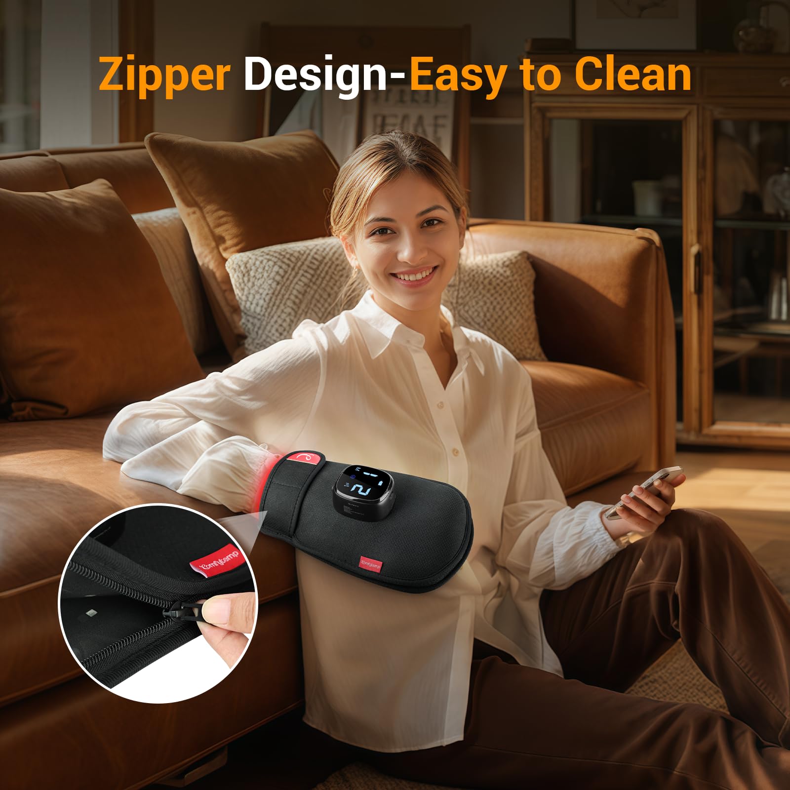 Gant Comfytemp, couverture 360°, enveloppe confortable et ajustement sûr.
