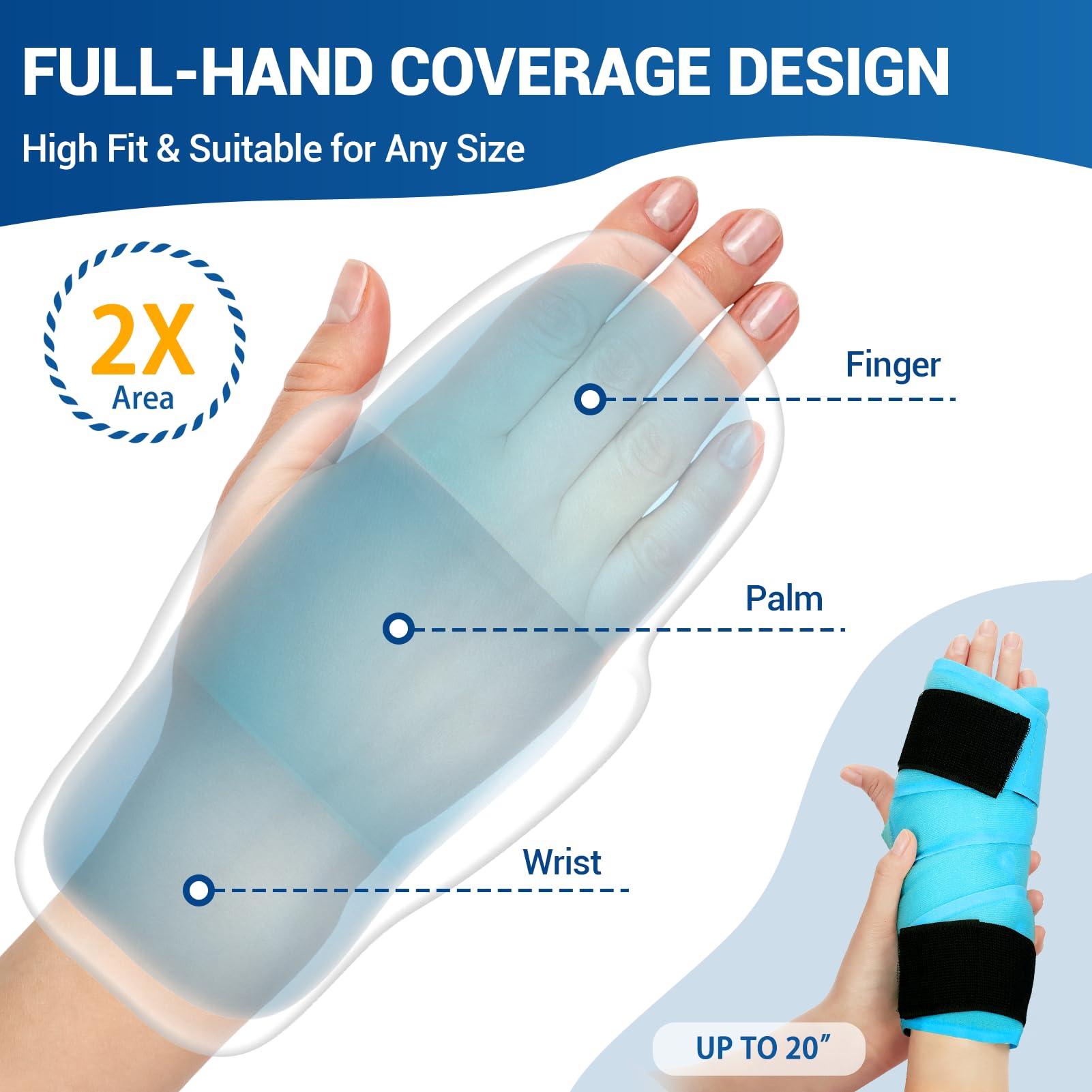 Comfytemp Gant Gel Poignet Ouverture Pouce: port pratique et ergonomie adaptée.