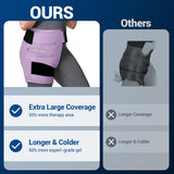 Gel Comfytemp en supplément pour une surface de contact durable autour de la hanche.