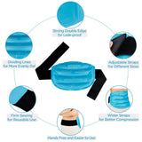 Comfytemp gel glace ceinture et compression, ajuste le maintien pour un soulagement personnalisé.