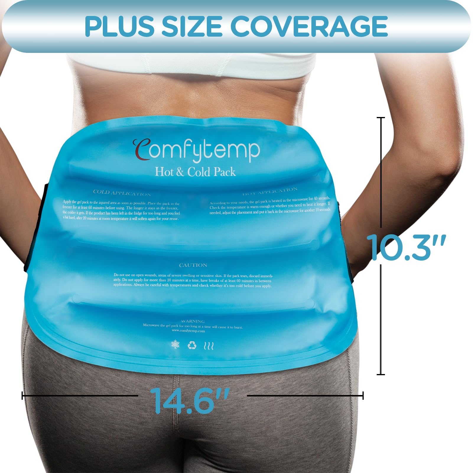 Comfytemp gel glace hanche, soutien et soulagement durable lors des activités quotidiennes.