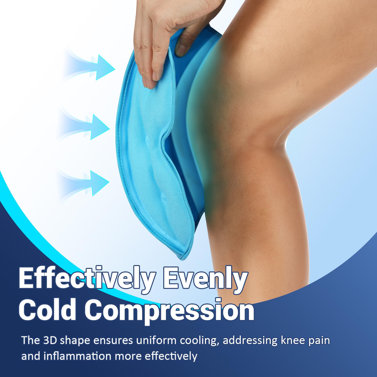 Comfytemp genou 3D pack glace durable et réutilisable.
