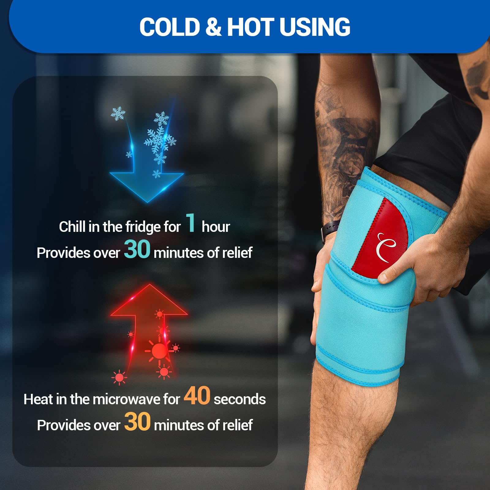 Comfytemp genou nettoyage-housse-pack: entretien facile après chaque session.