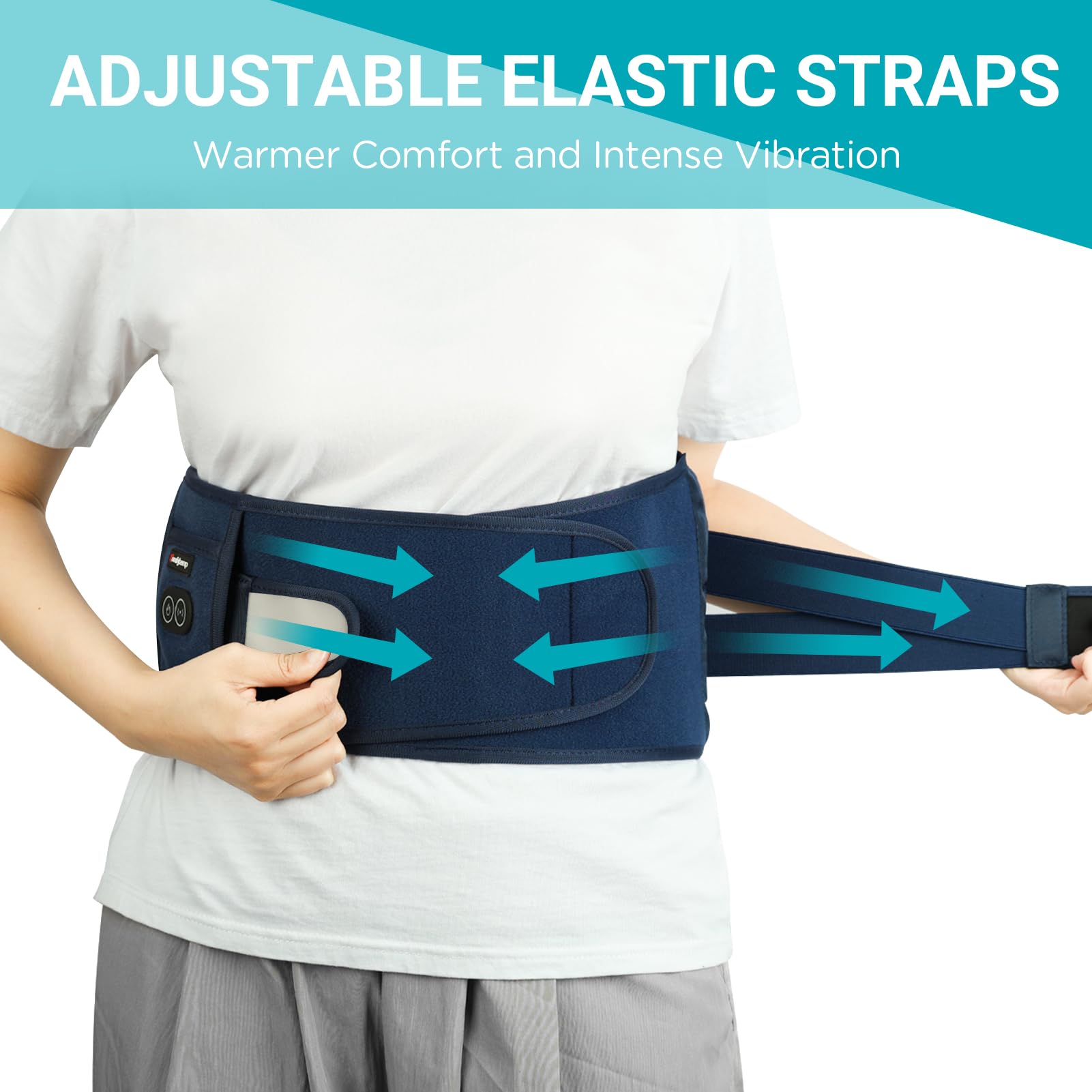 Longueur extensible jusqu'à 58 pouces pour un ajustement facile autour de la taille