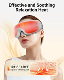 Comfytemp Masque Yeux: musique intégrée pour détente.