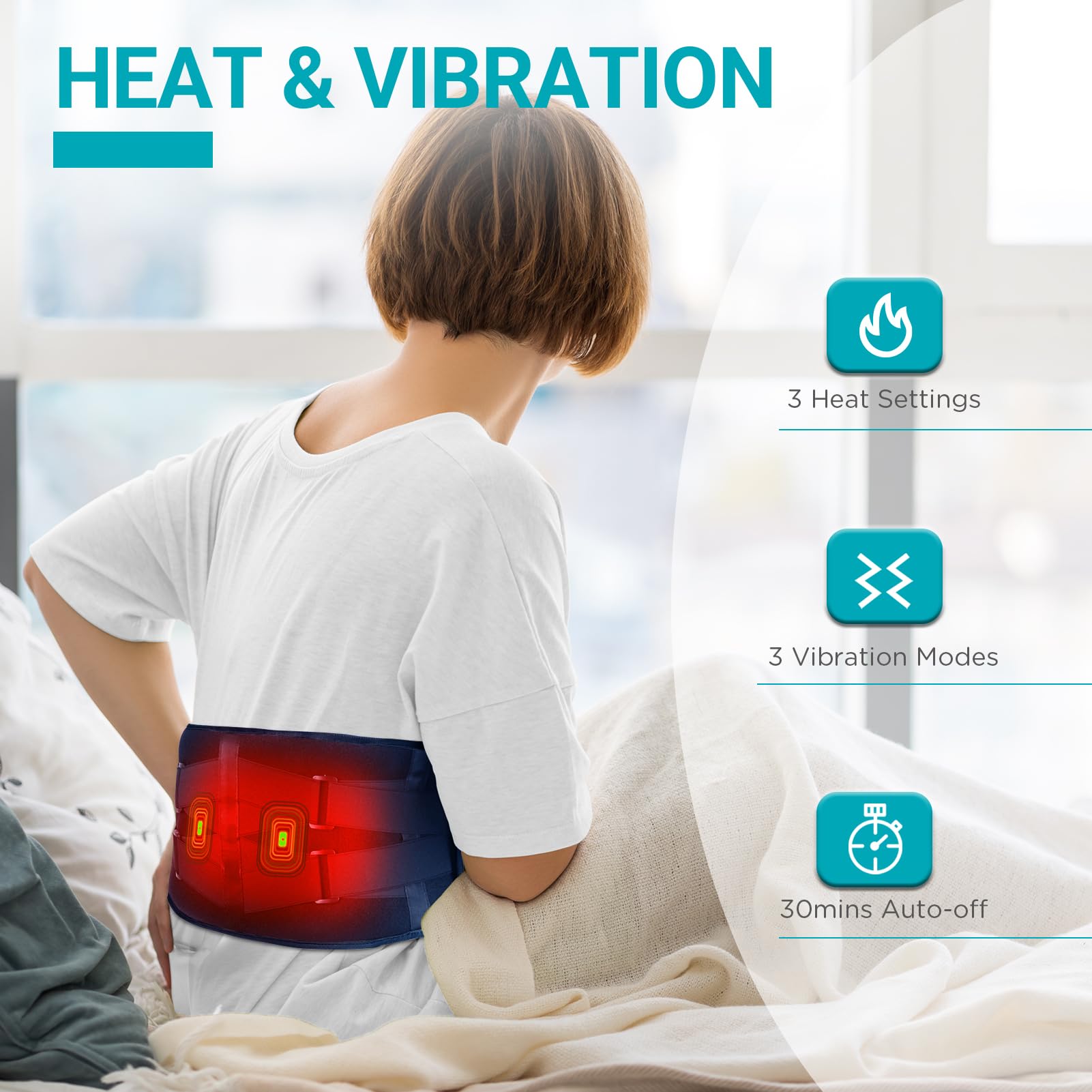 Massage du dos bas avec le tapis Comfytemp pour une détente ciblée