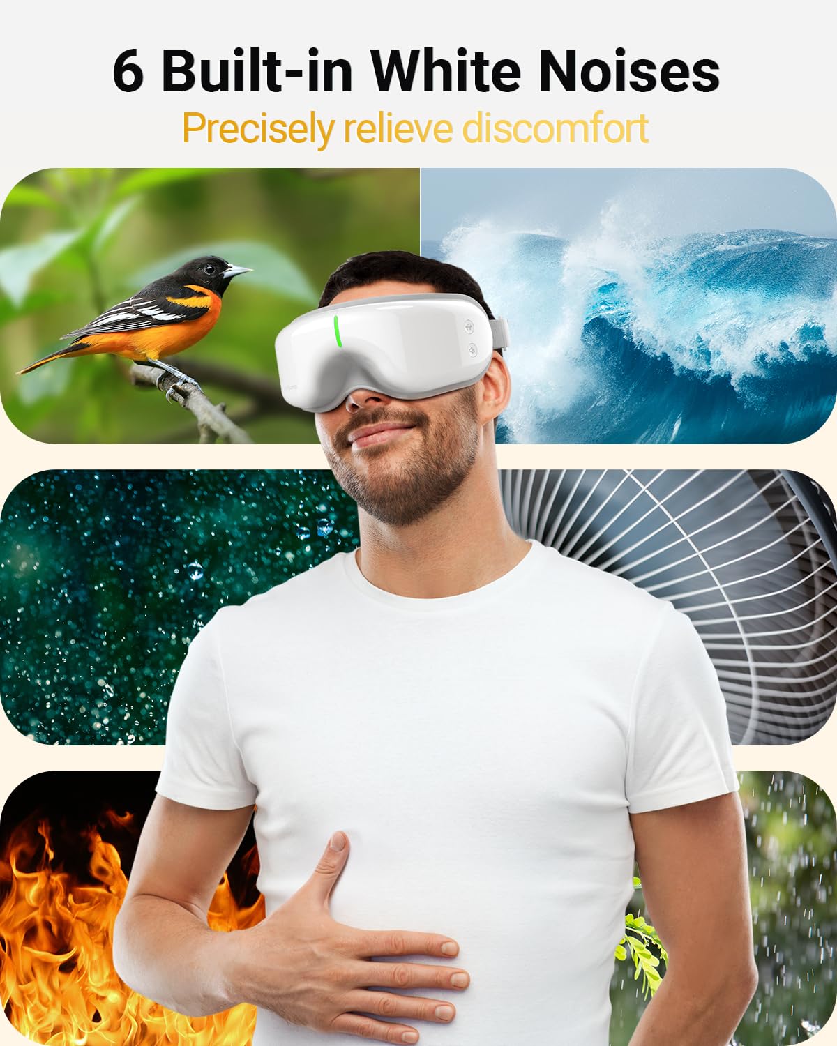 Comfytemp Masseur Yeux: portable, se glisse facilement dans le sac.