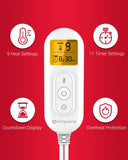 Comfytemp minuterie auto-off 11 options pour un usage sûr.