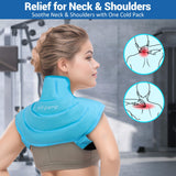 Poche de glace Comfytemp gel avant +30%, stabilité sur cou et épaules.