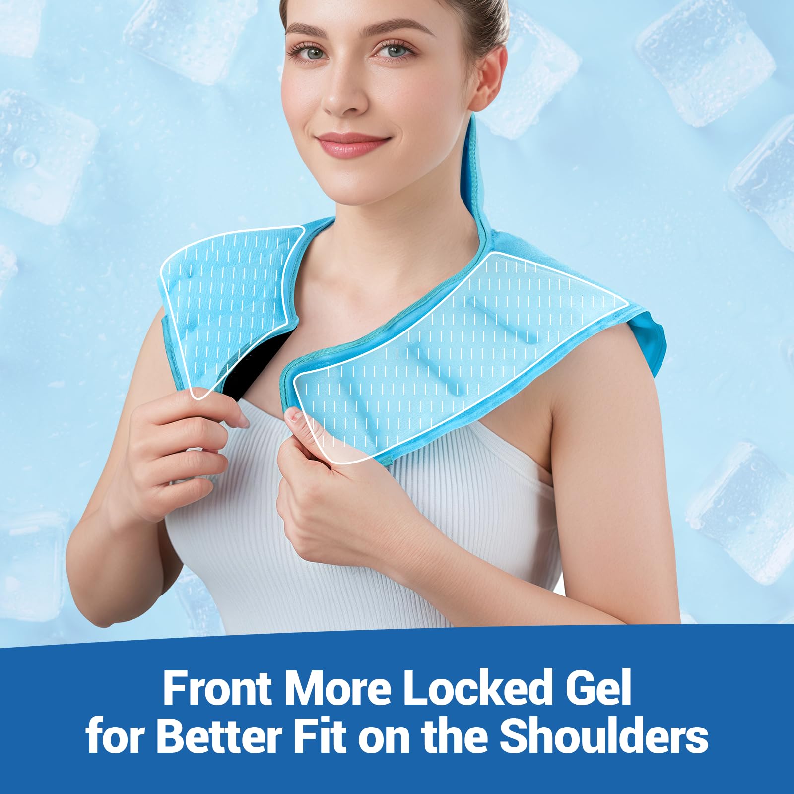 Poche de glace Comfytemp néoprène respirant, douceur et confort.