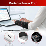 Port d’alimentation pratique pour usage à domicile ou en déplacement.