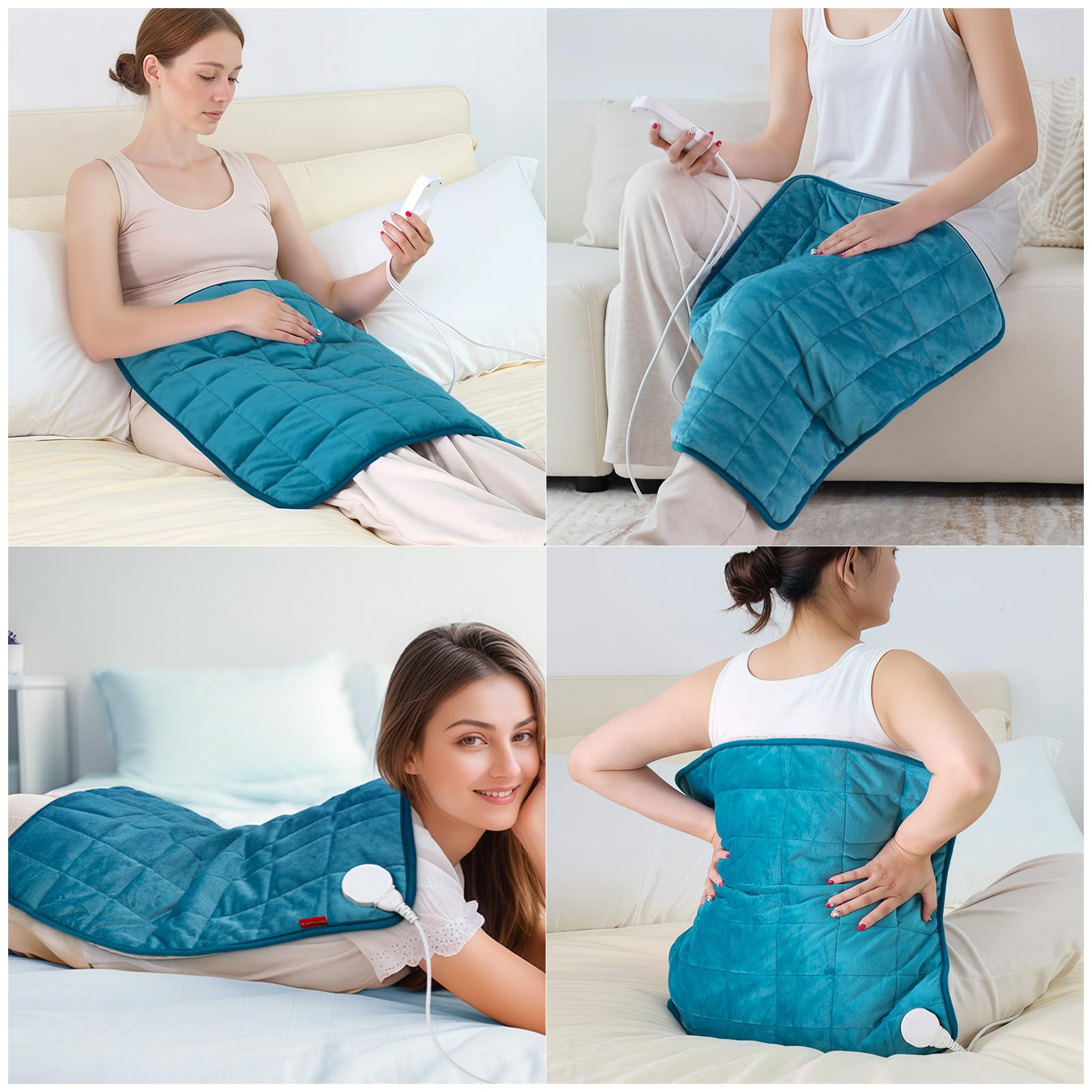 Comfytemp relaxation ciblée pour ventre et jambes grâce à sa chaleur homogène.