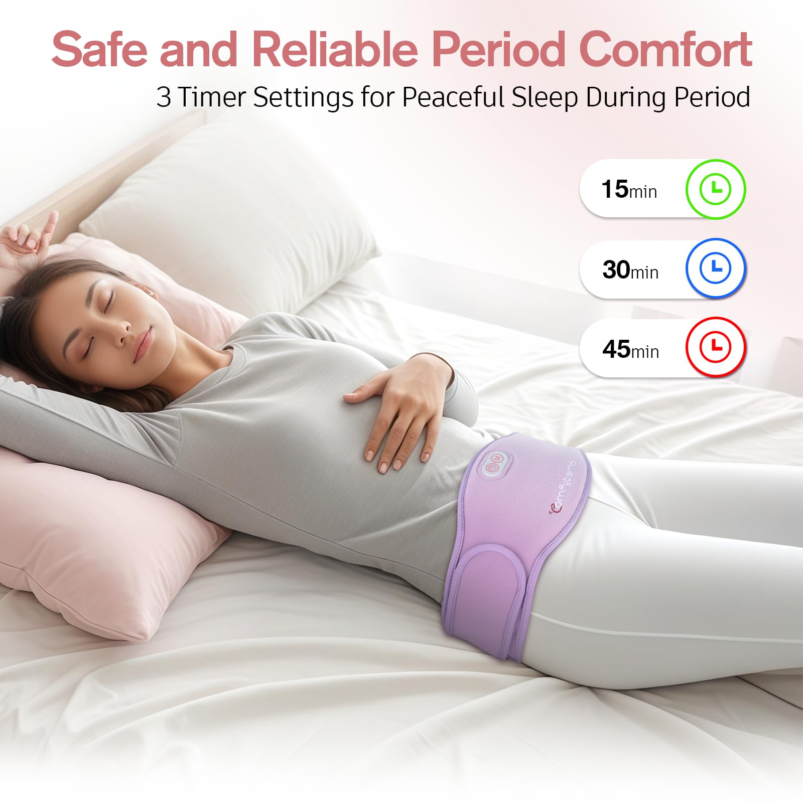 Comfytemp sangle reglable assure un maintien sûr et confortable.