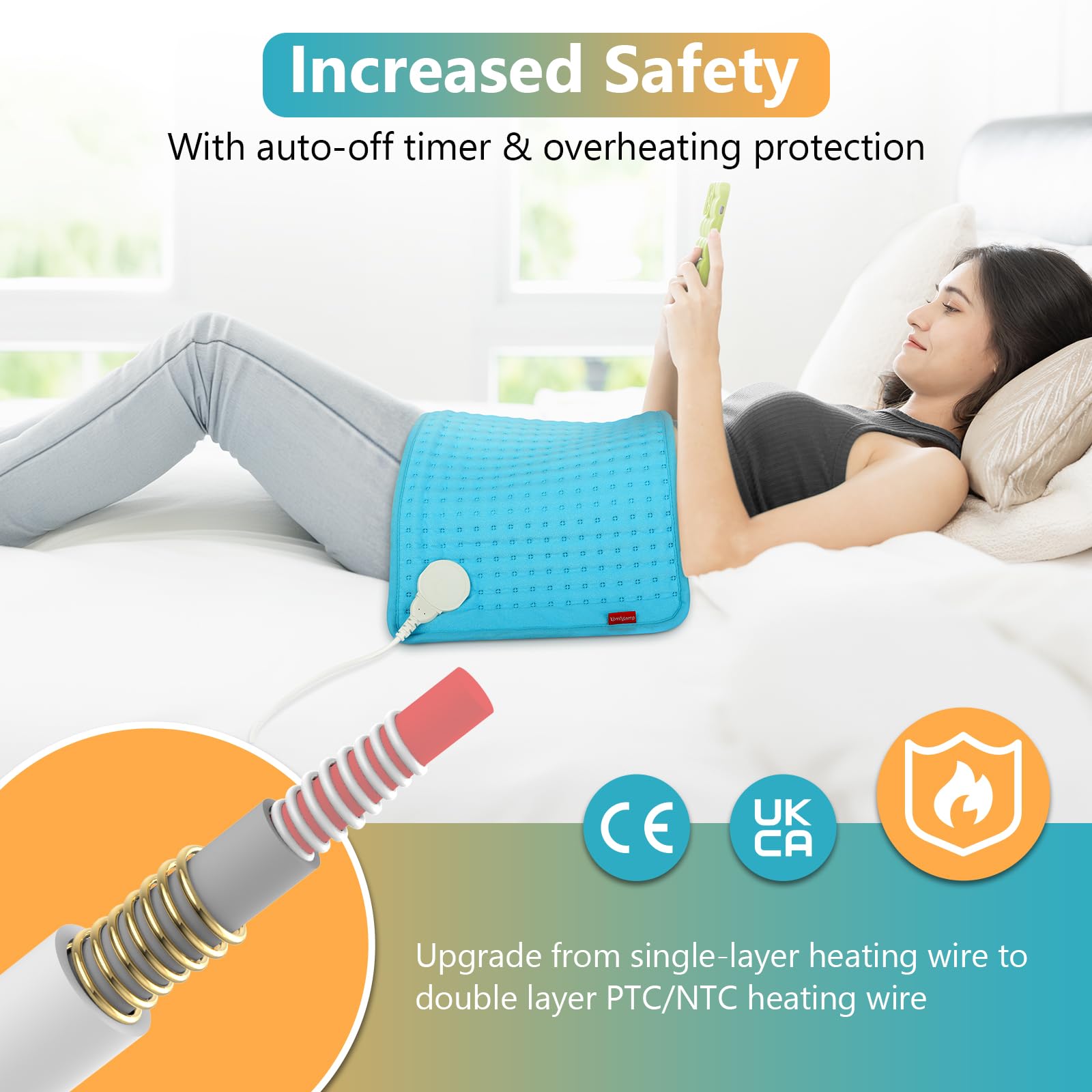 Comfytemp Sécurité arrêt 2h: protection contre la surchauffe