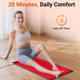 Comfytemp tapis rouge pour les jambes, récupération et détente.