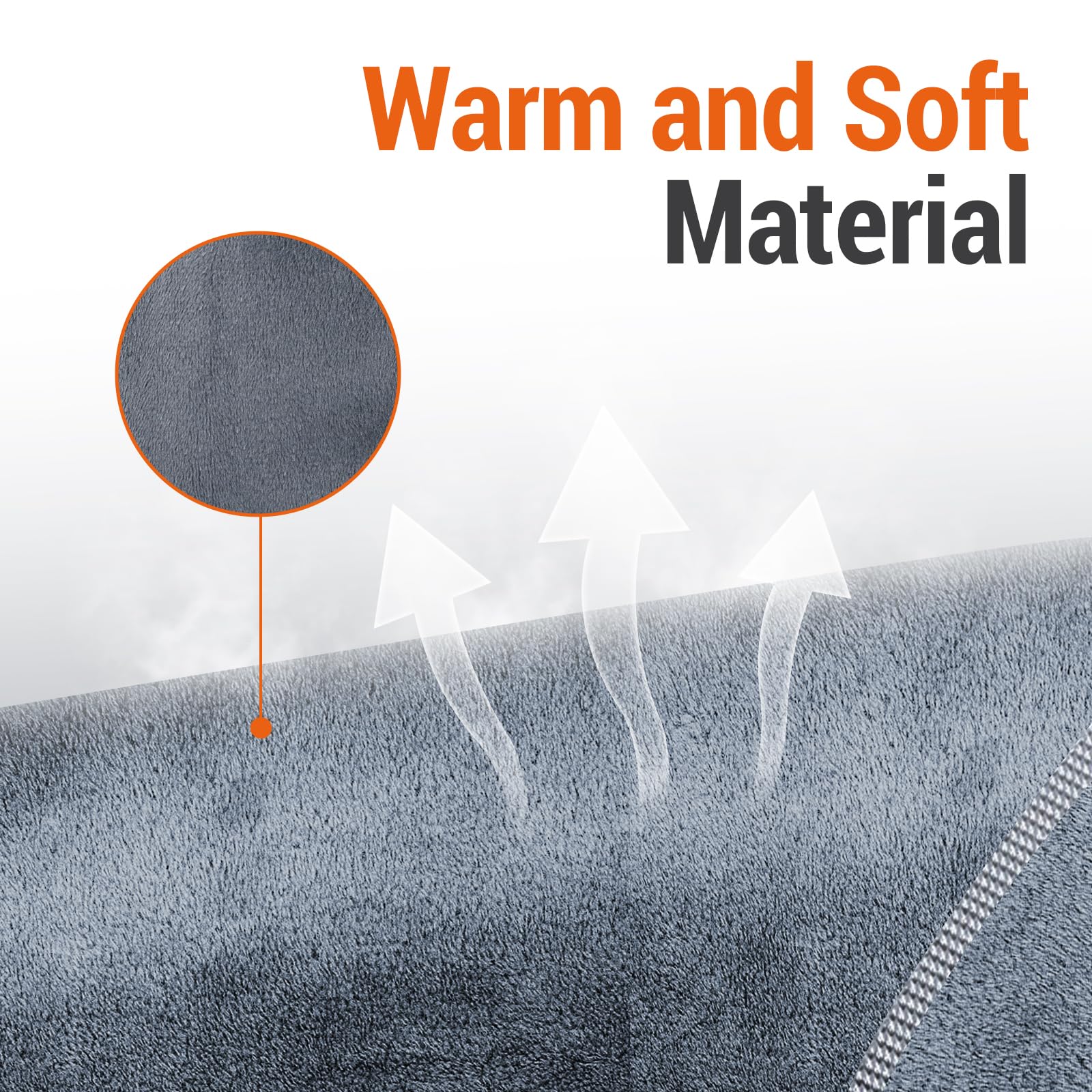 Comfytemp texture douce en flanelle pour un moment de chaleur agréable.