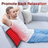 Comfytemp couverture lumineuse sur la cuisse, récupération musculaire potentielle.
