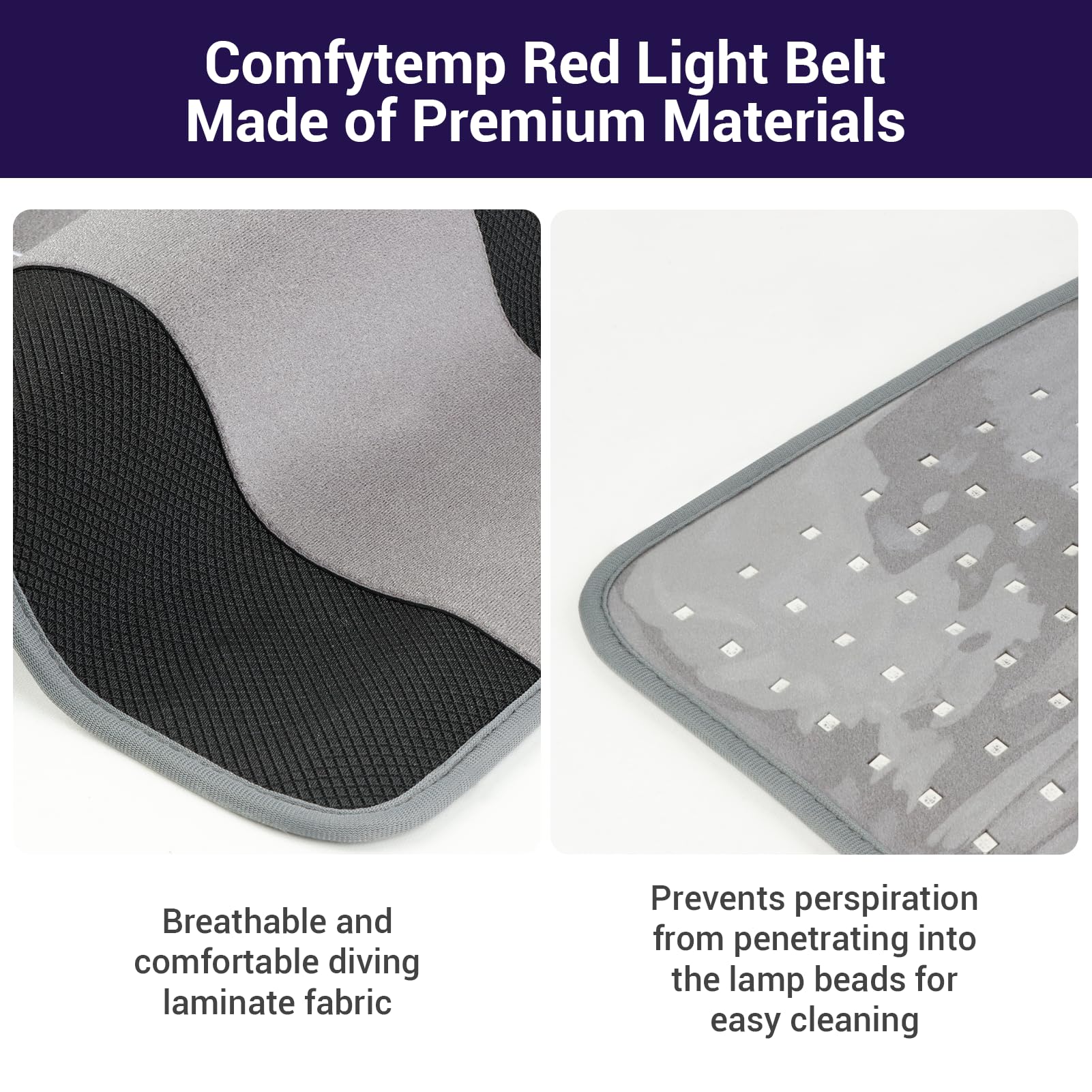 Comfytemp couverture lumineuse sur le genou, relaxation ciblée et pratique.