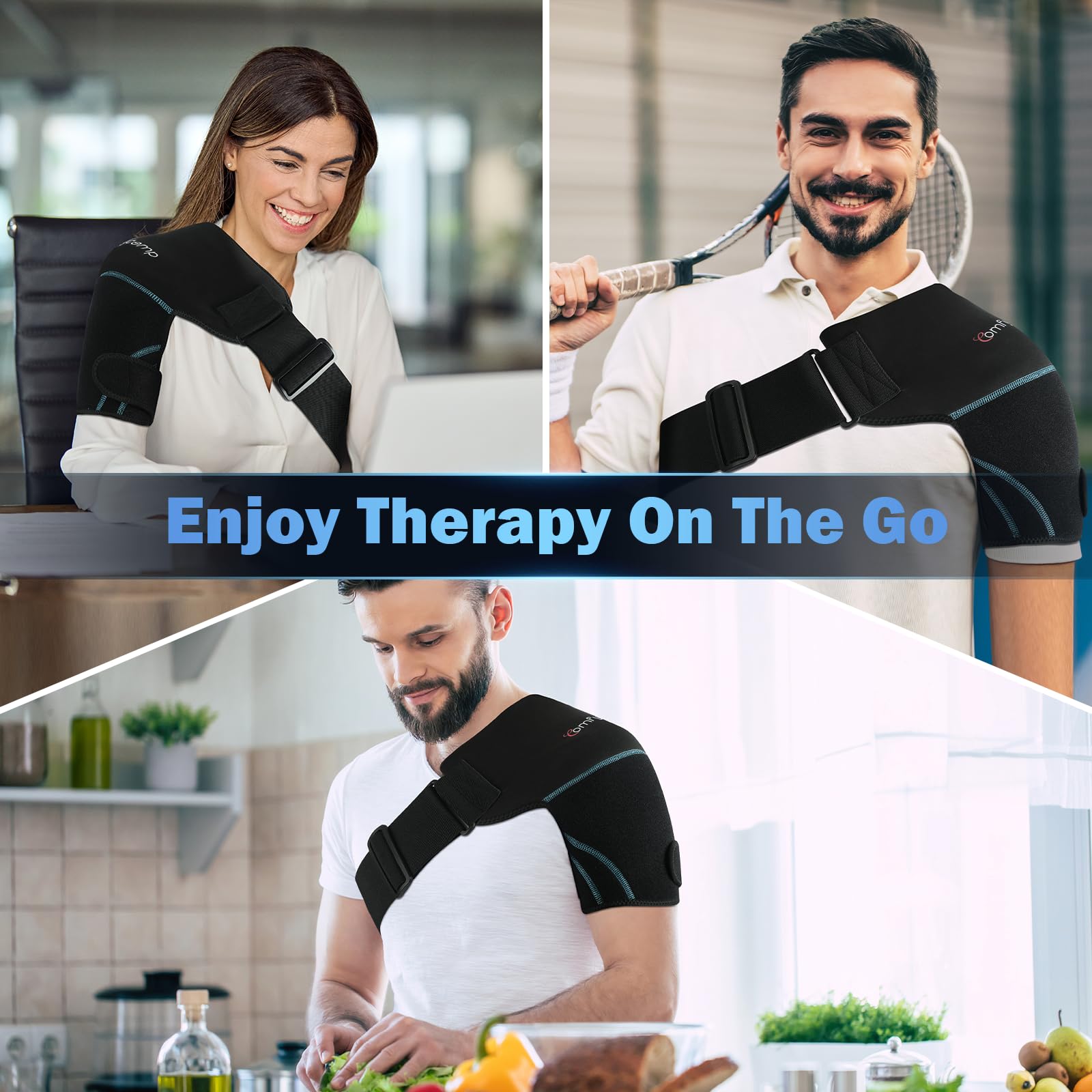Utilisation quotidienne Comfytemp, confort et soutien pour les gestes quotidiens.
