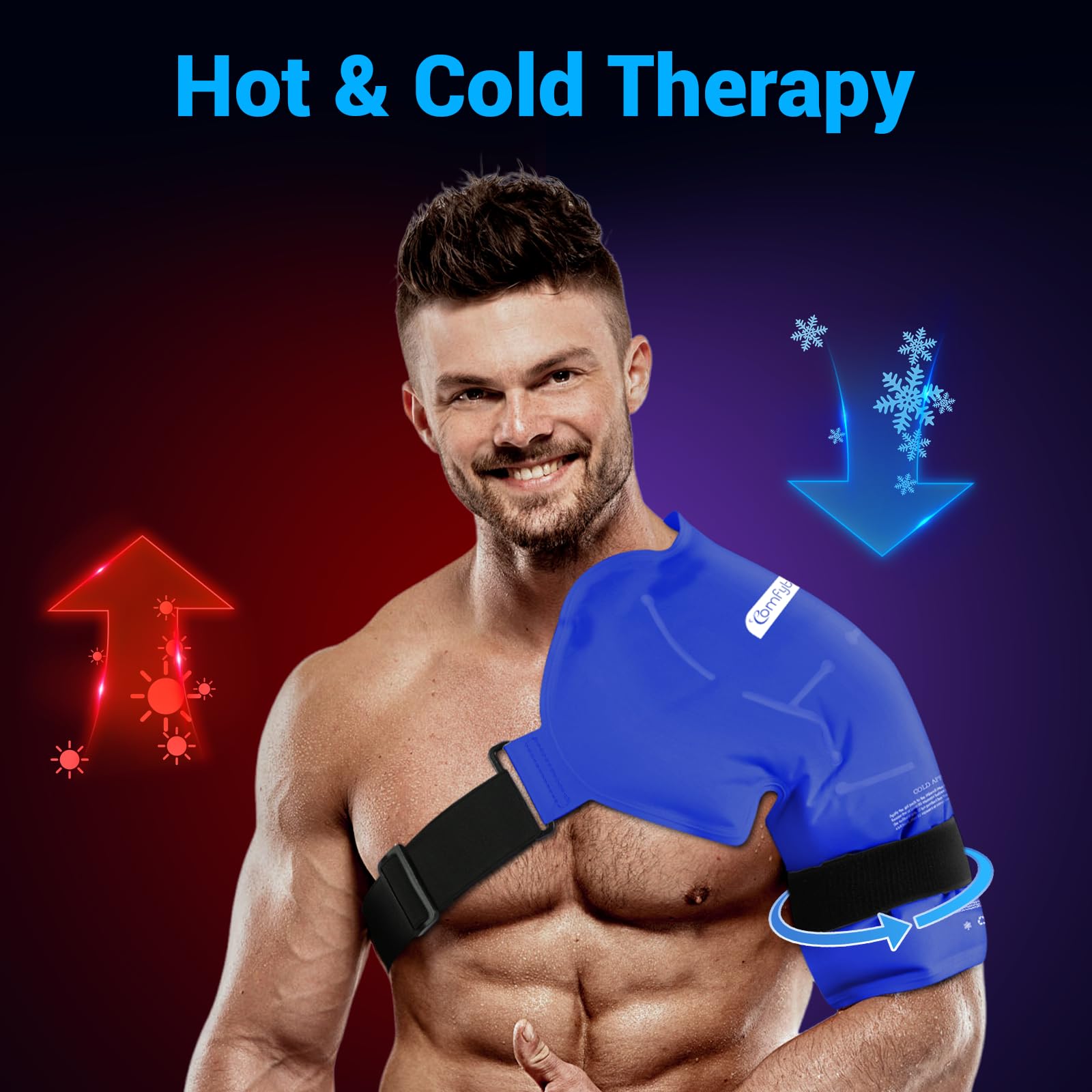Comfytemp bandage épaule extensible s'adaptant à différentes tailles