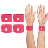 COMFYTHERA bande-poignet anti-nausée rose sur poignet, soulagement potentiel en voyage
