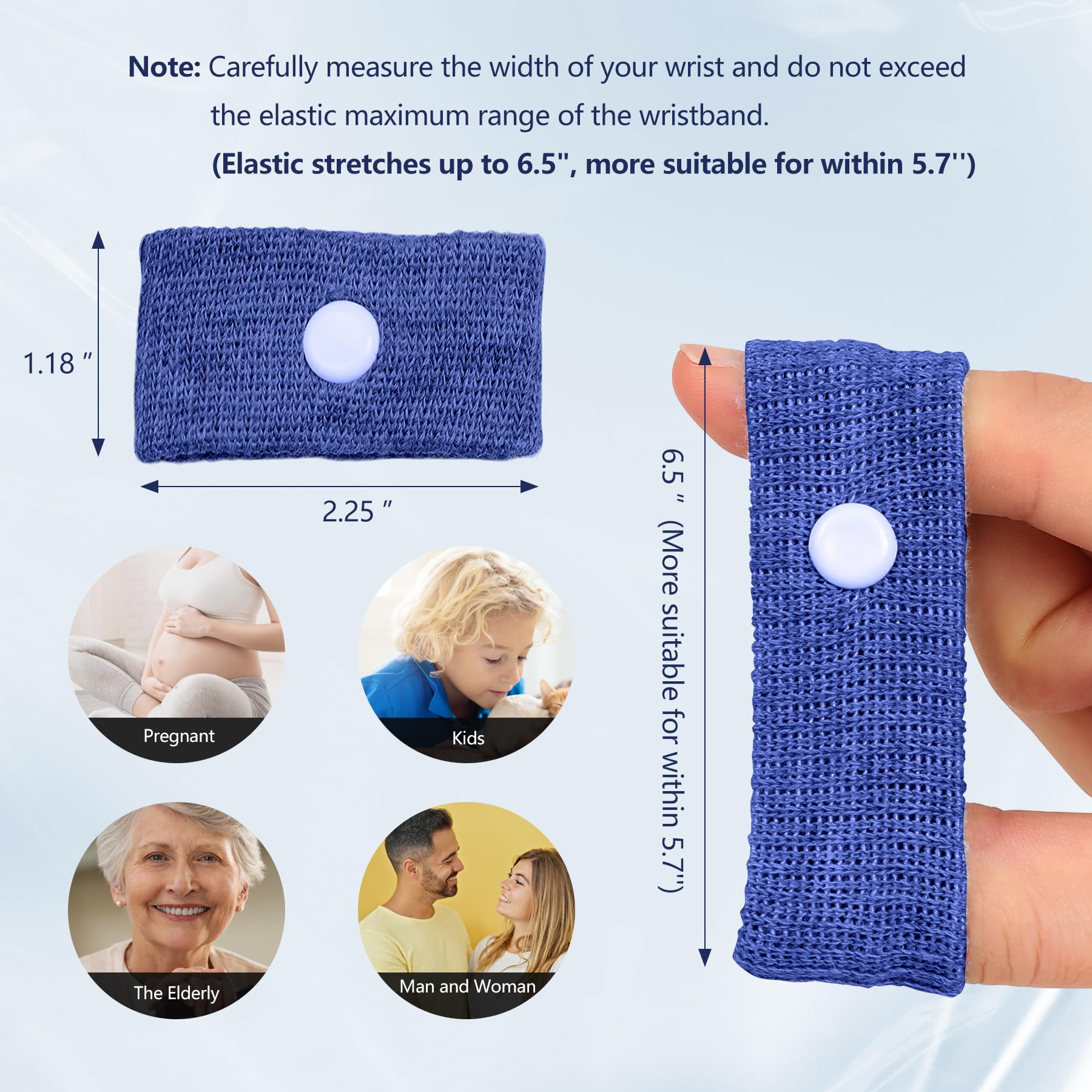 Bracelet COMFYTHERA utilisé en voiture pour les trajets sansstress.