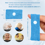 Ensemble de deux bracelets COMFYTHERA bleus clairs, pratique pour adultes et enfants.