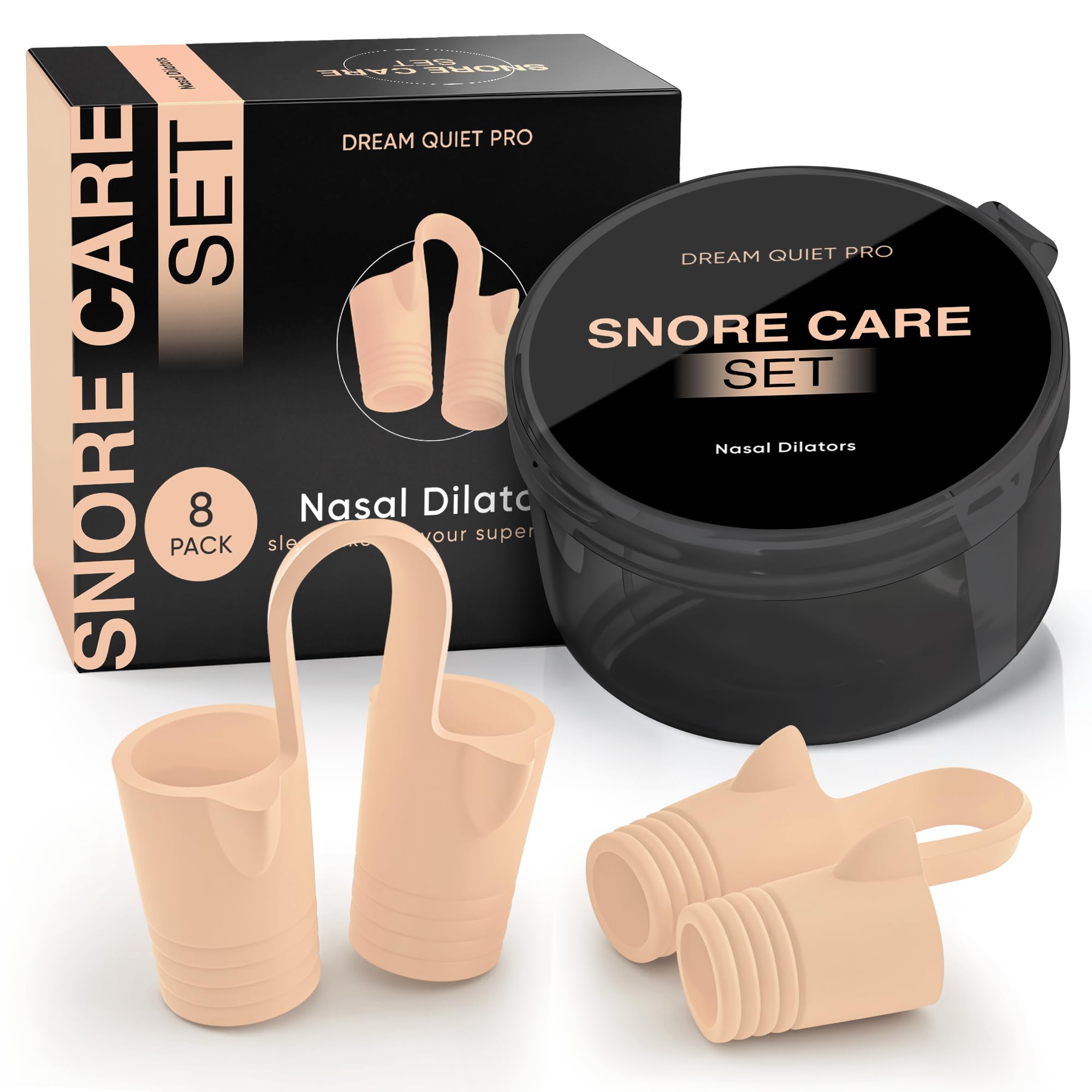Commanding Life dilateurs nasaux – ensemble de 8 pièces pour un ajustement flexible et confortable.