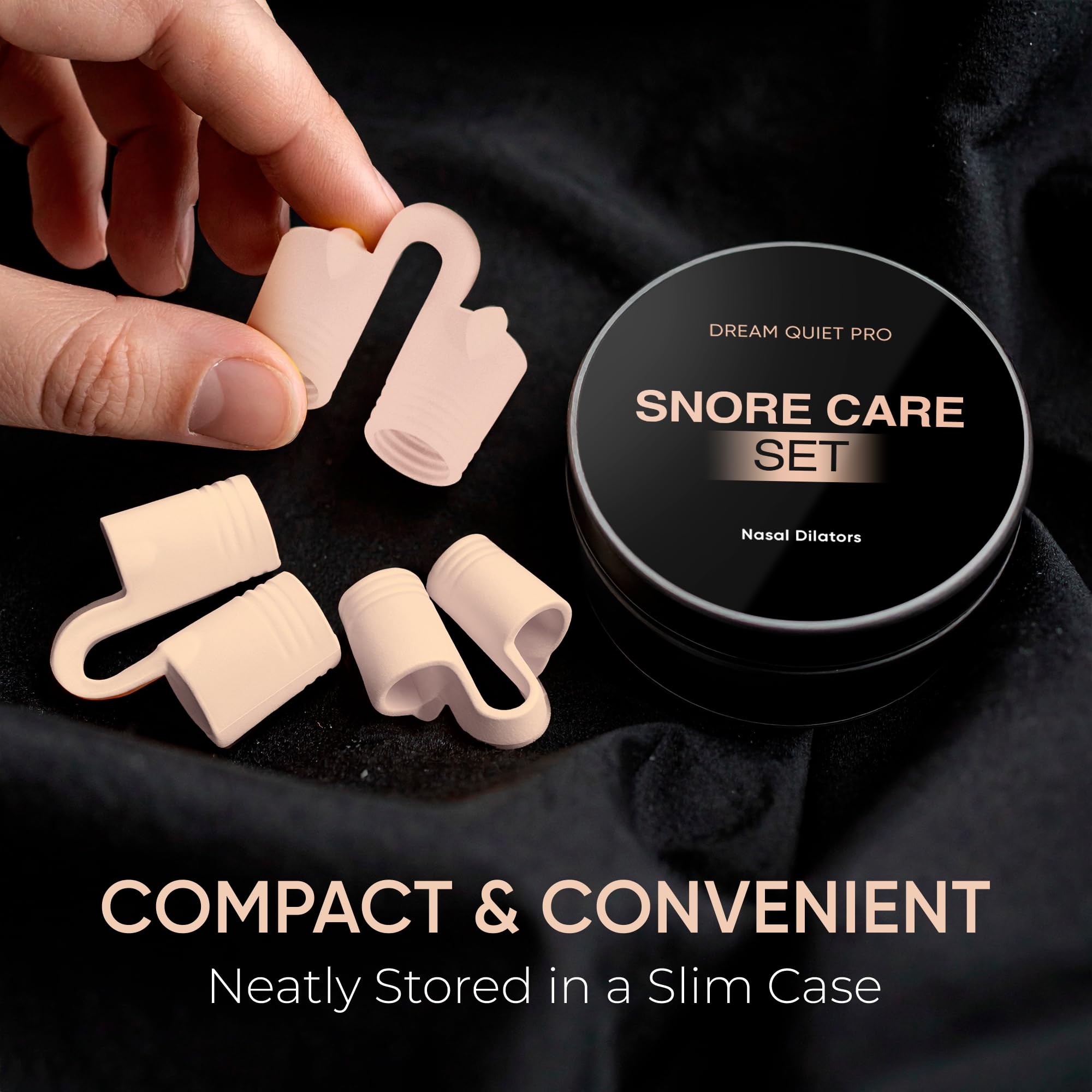 Commanding Life dilateurs – étui de rangement pratique pour garder l’hygiène et les indispensables à portée.