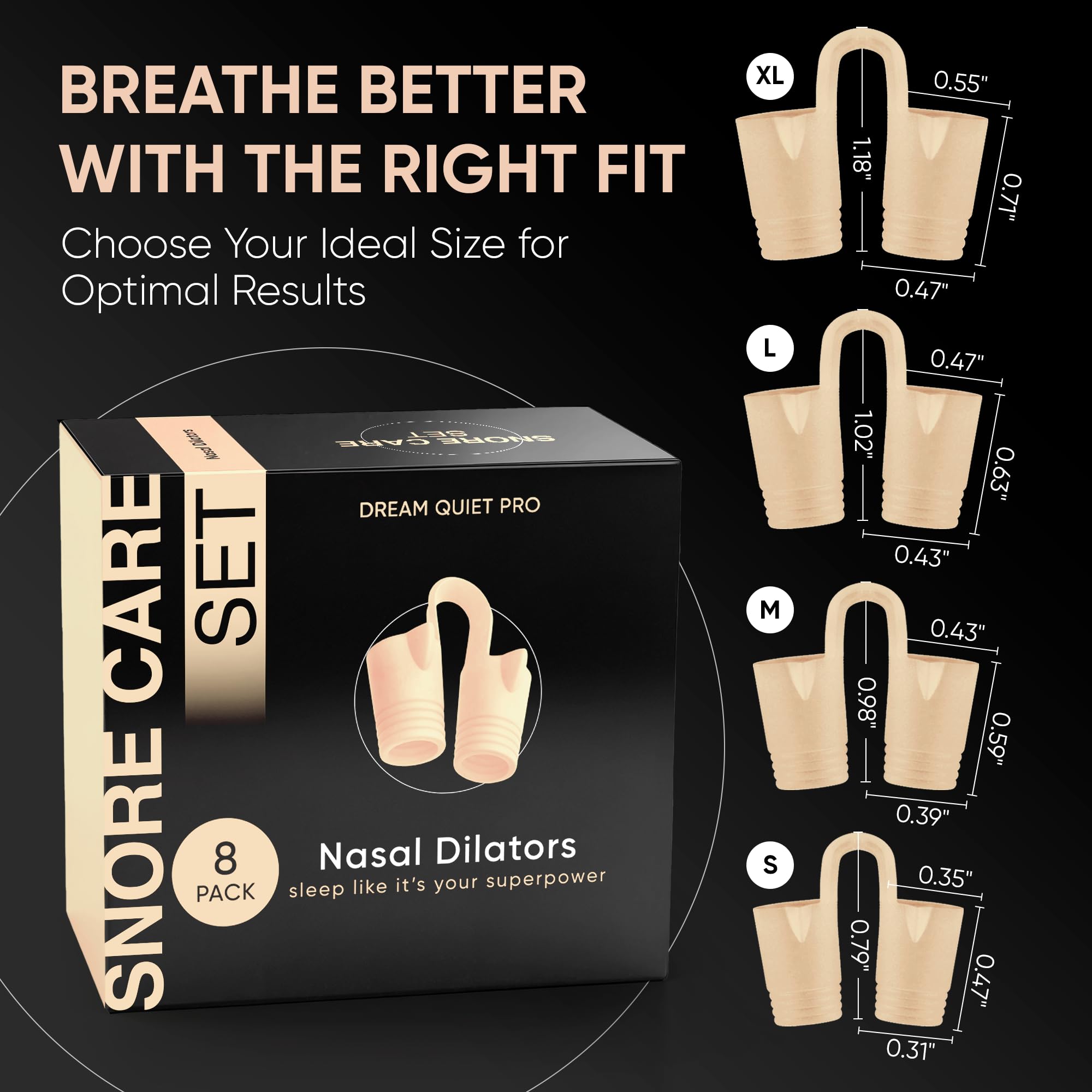 Commanding Life dilateurs – insertion simple et confort longue nuit, sans glissement.