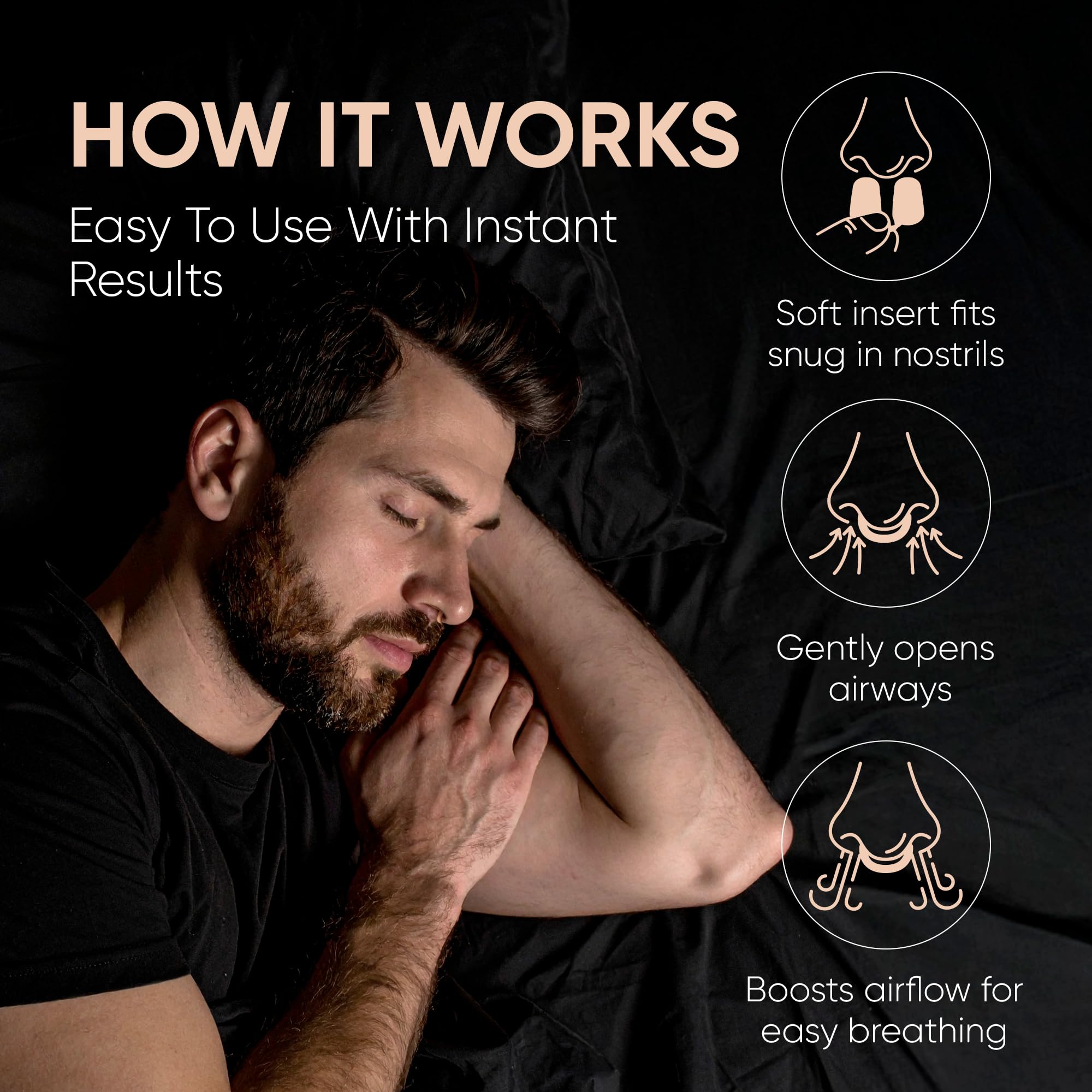 Dilateurs nasaux Commanding Life – matériaux souples et sûrs pour une utilisation nocturne sans irritation.