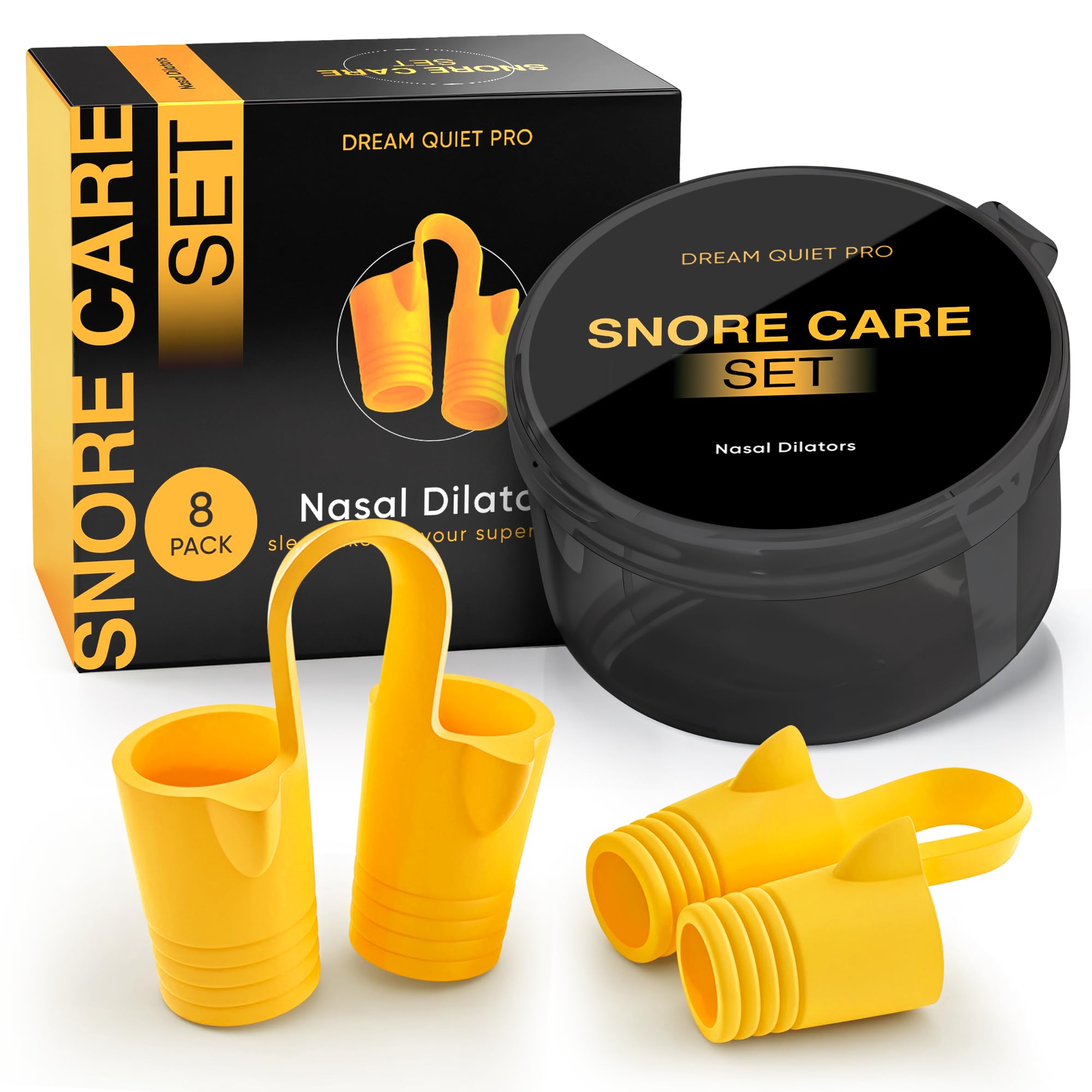 Commanding Life dilateurs nasaux pack8, 4 tailles, ajustement confortable pour le sommeil