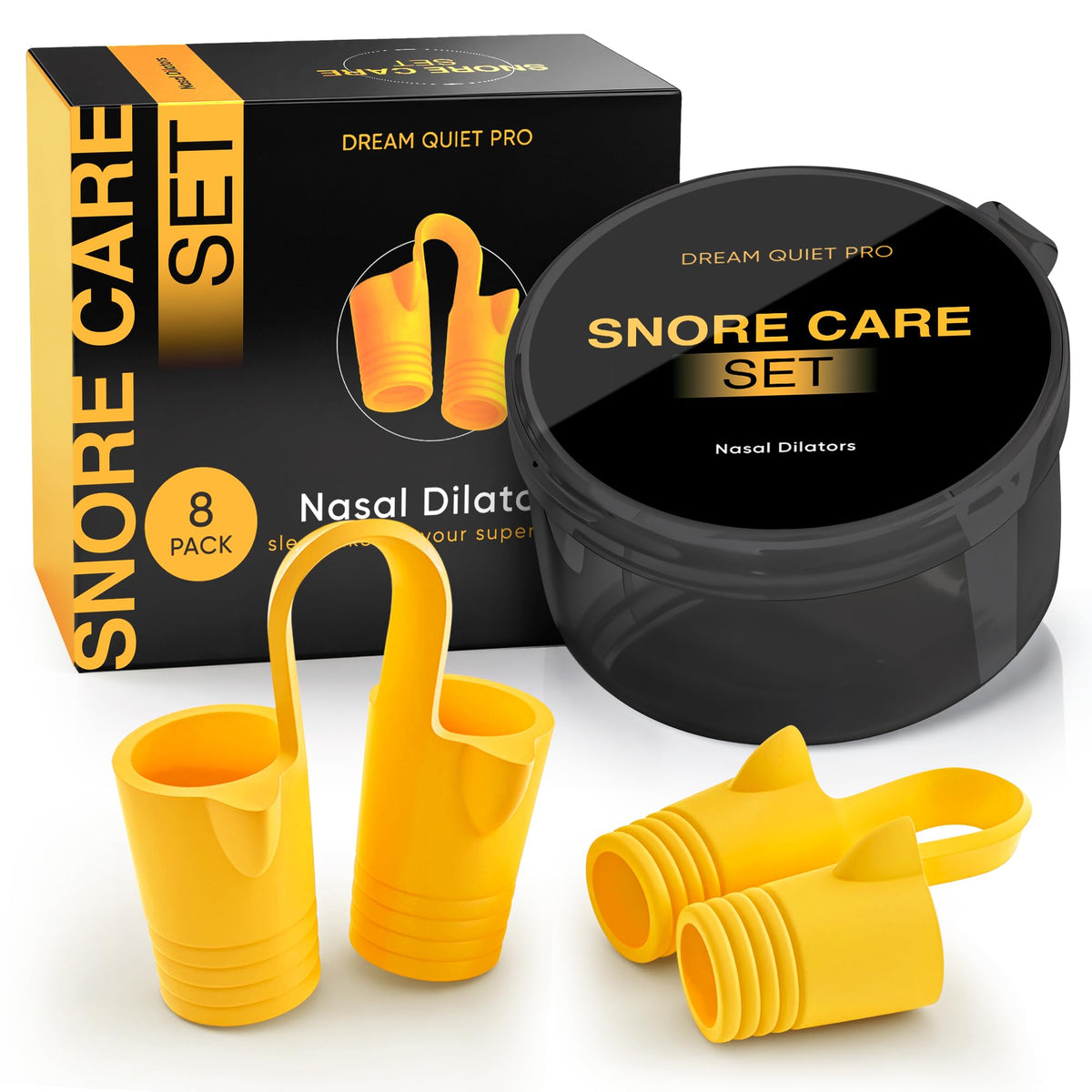 Commanding Life dilateurs nasaux pack8, 4 tailles, ajustement confortable pour le sommeil