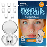 Pinces nasales magnétiques Commanding Life en silicone doux pour sommeil confortable.
