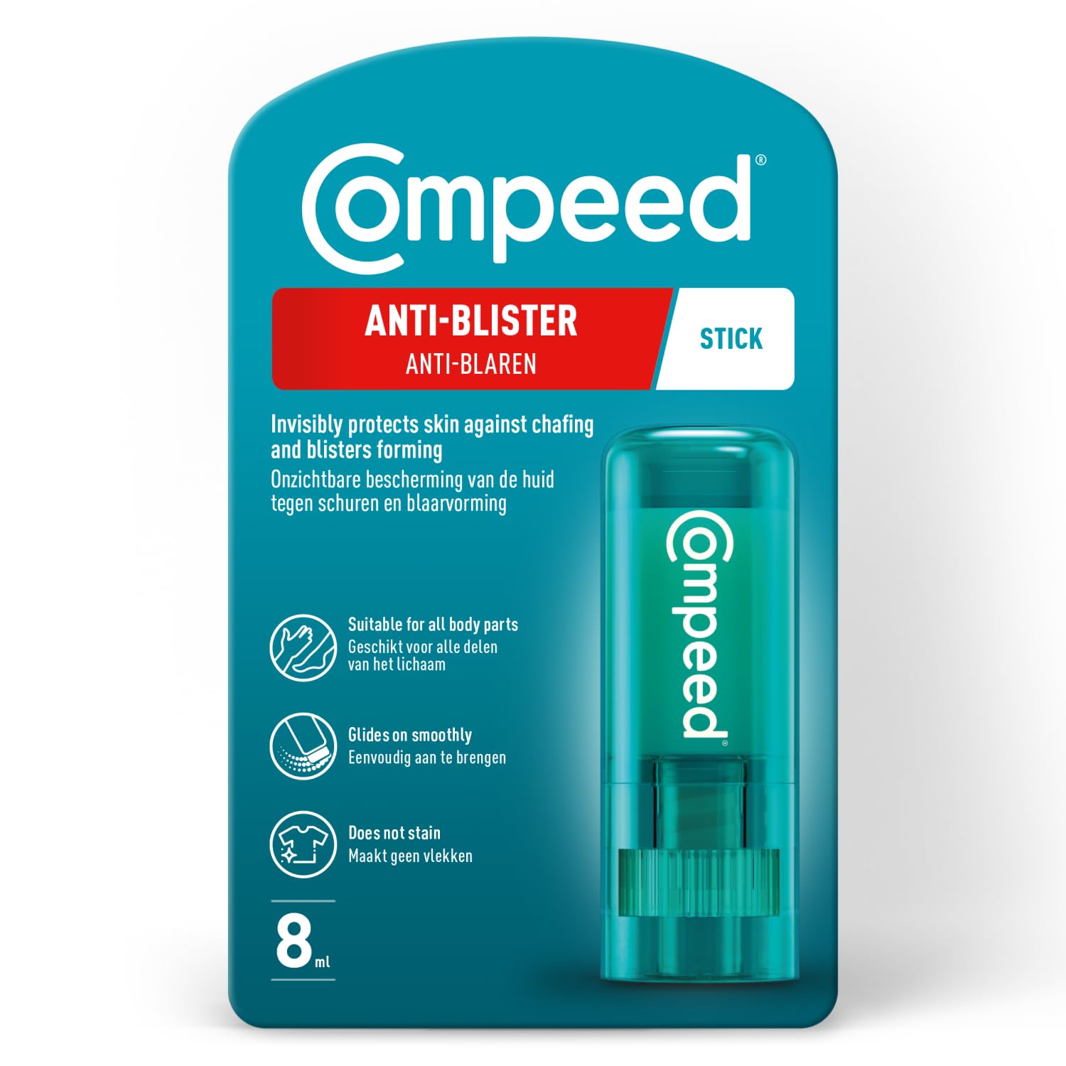 Stick Compeed antiampoules: application douce pour réduire les frottements.