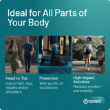 Idéal pour chaussures ouvertes: usage discret et efficace.