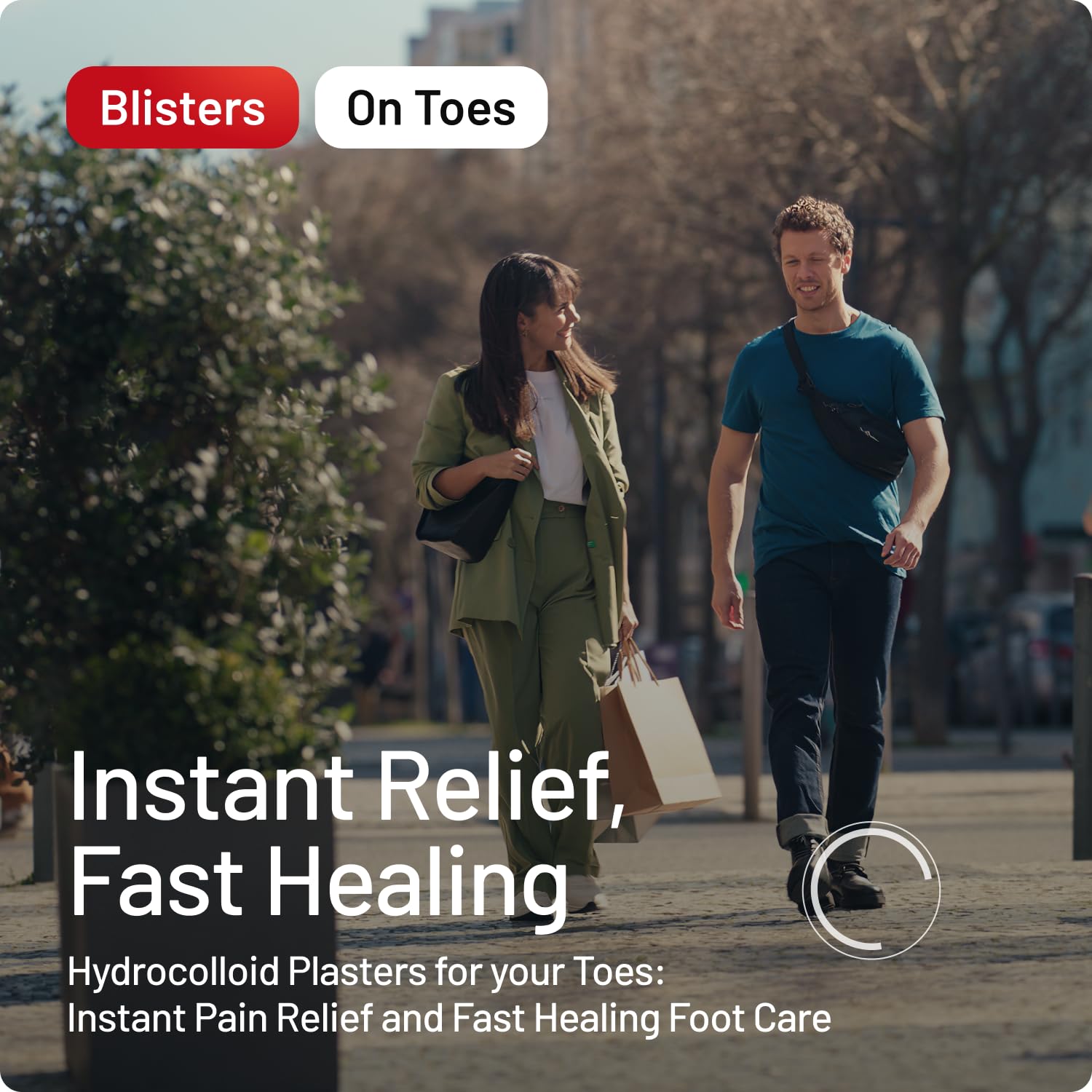 Compeed hydrocolloïde avec gel actif protège et favorise une guérison confortable.
