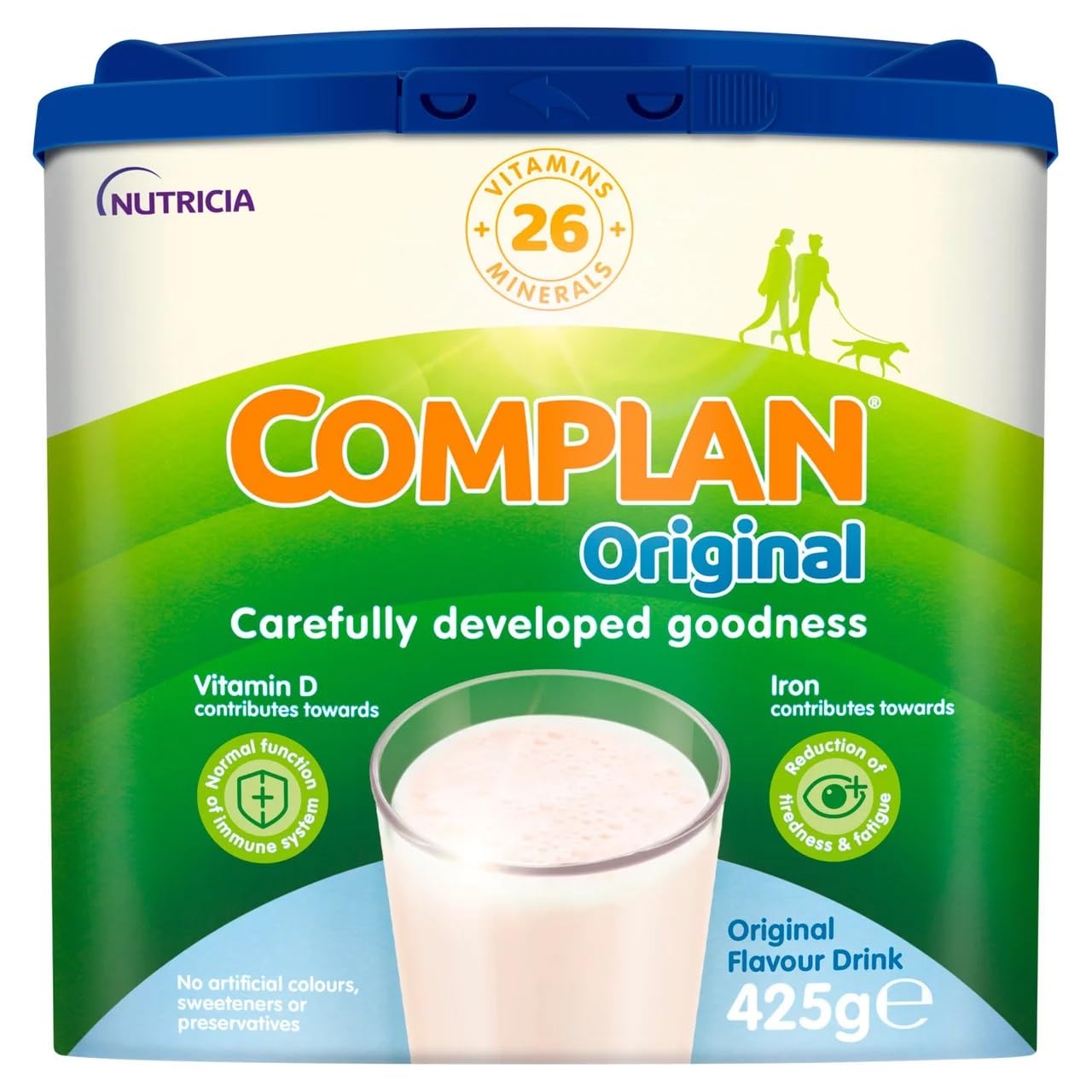 Complan boisson originale en canette 200 ml, riche en vitamines pour l'énergie quotidienne.
